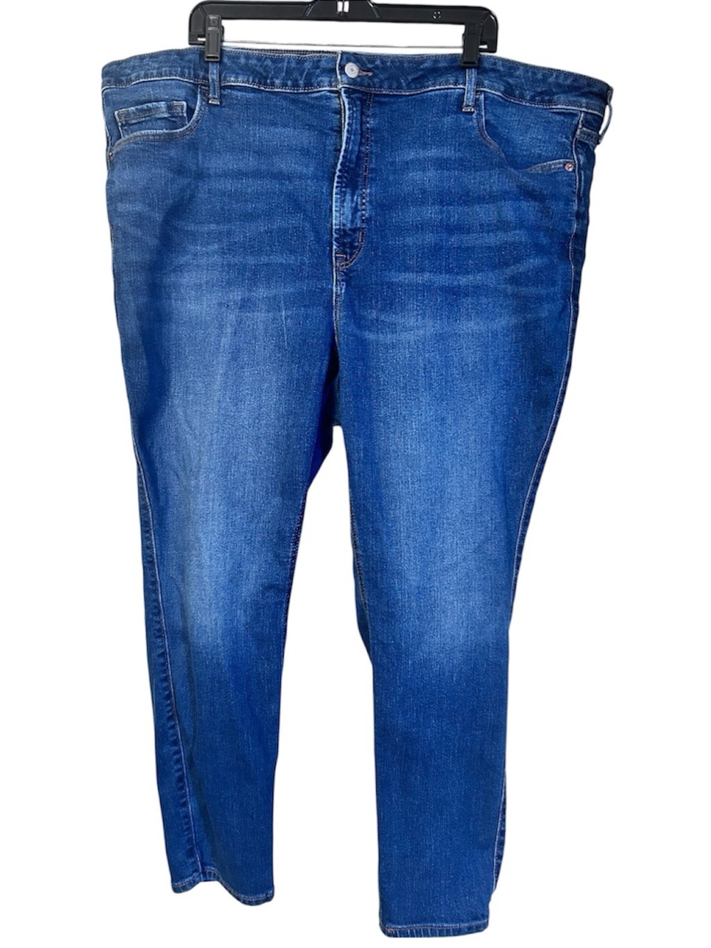 Old Navy Extra High-Waisted Rockstar 360° Stretch Super-Skinny Jeans, size 26
